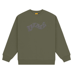 Dime College Crewneck - Army Green