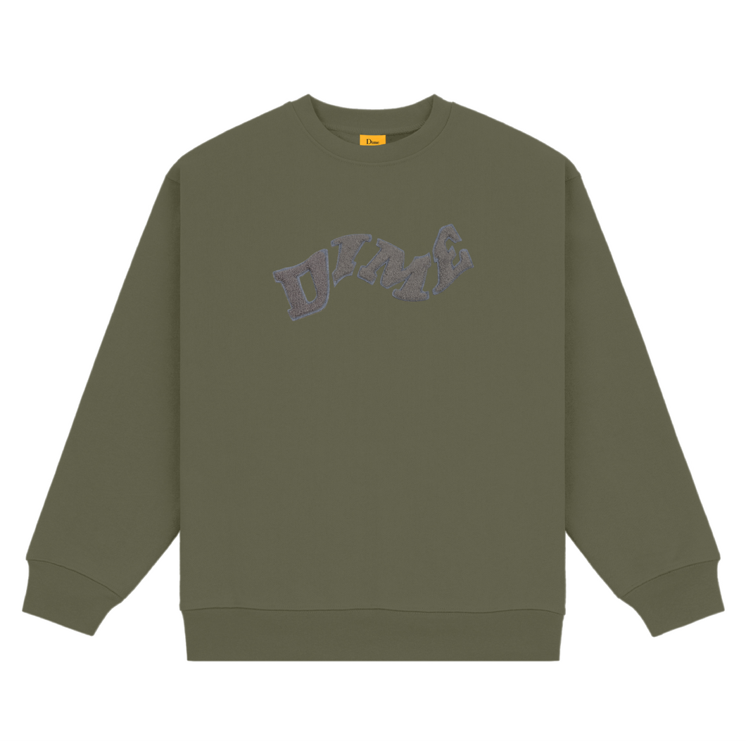 Dime College Crewneck - Army Green