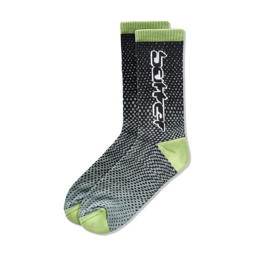 Butter Goods Corrosive Socks - Black/Lime