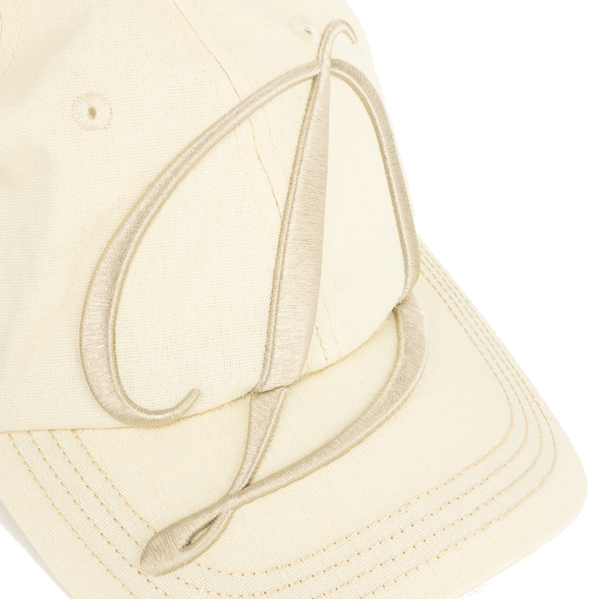 Dime Big Cursive Low Pro Cap - Cream