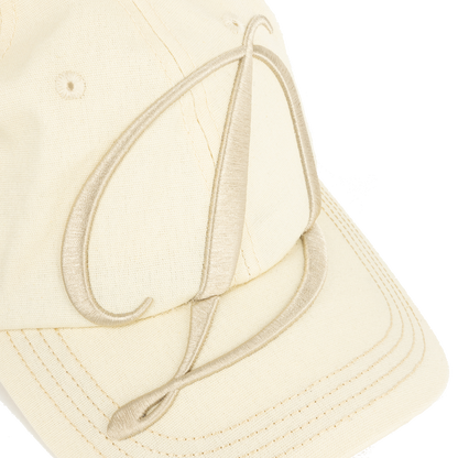 Dime Big Cursive Low Pro Cap - Cream