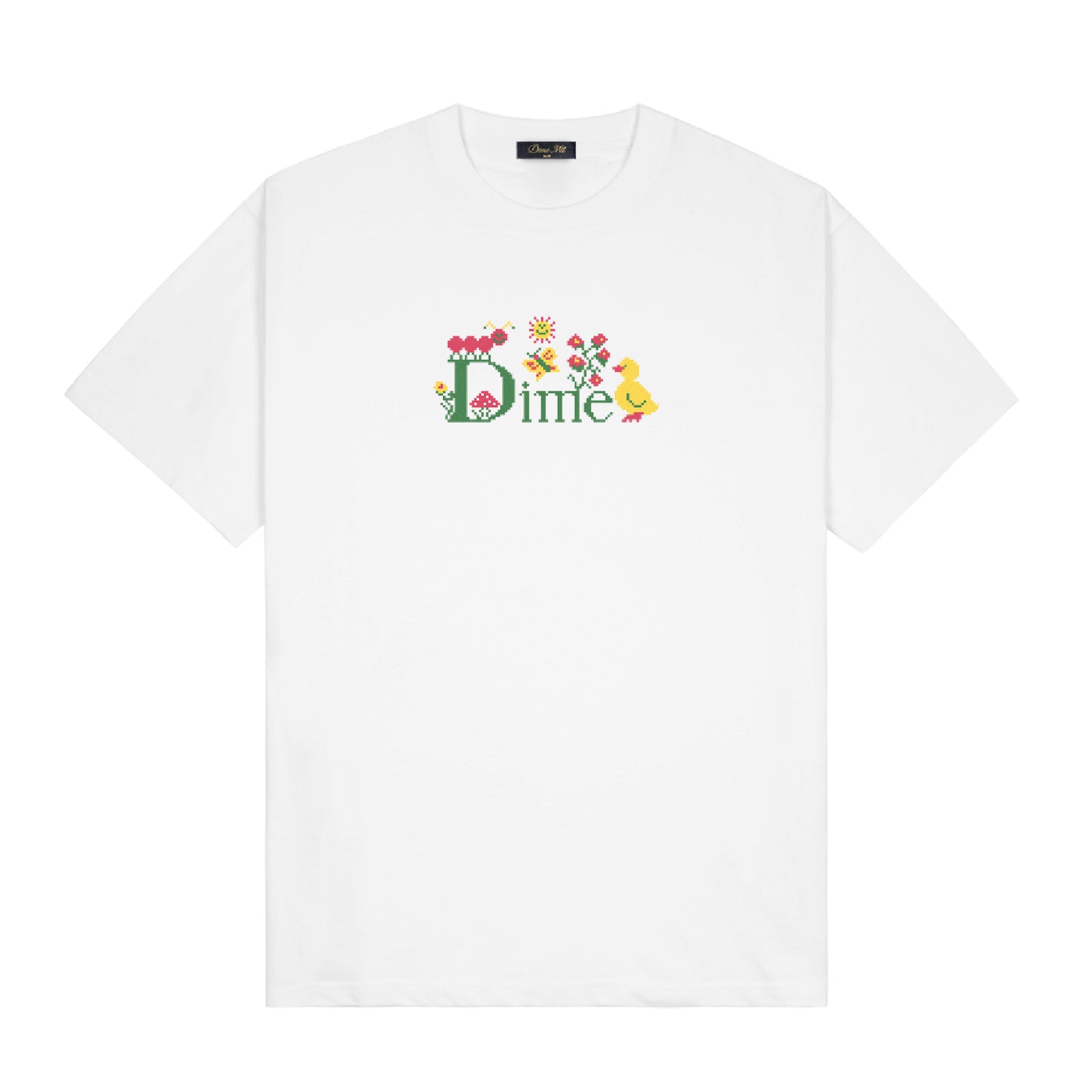 Dime Classic Cross Stitch Tee - White