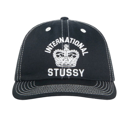 Stussy Mid Depth International Crown Strapback Cap - Black