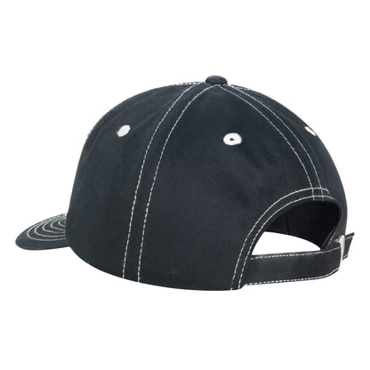 Stussy Mid Depth International Crown Strapback Cap - Black