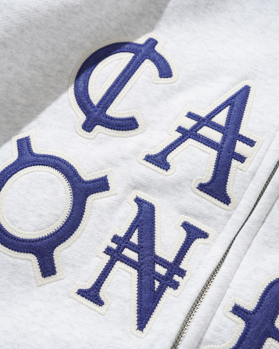 Cash Only Currency Zip-Thru Hoodie - Ash