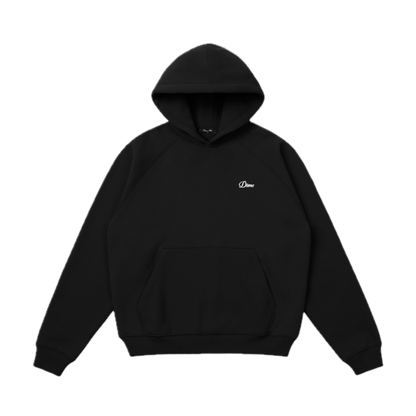 Dime Cursive Small Logo Hoodie - Black