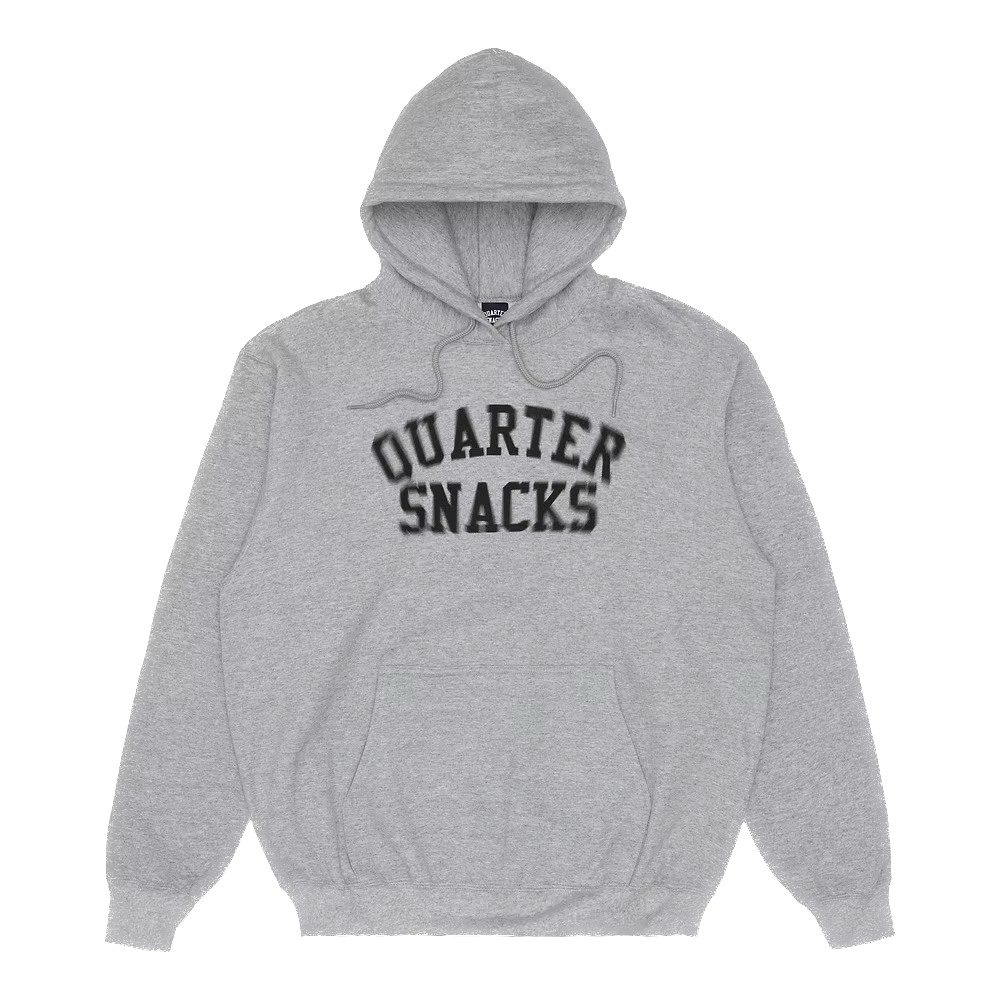 Quartersnacks Motion Arch Logo Hoodie - Heather Grey