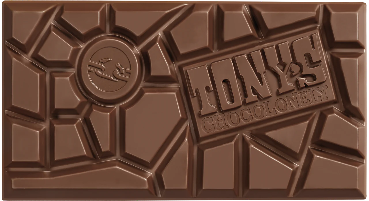 Tony's Chocolonely Pretzel Toffee Dark Milk Chocolate Bar