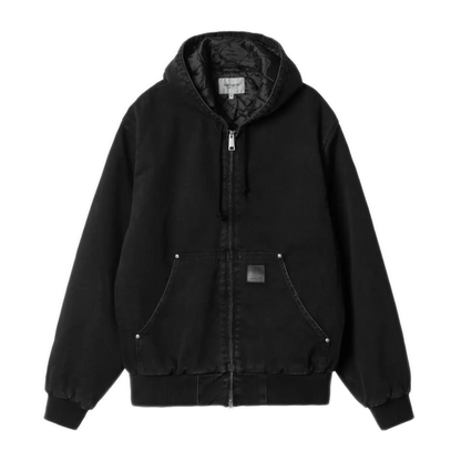 Carhartt WIP OG Active Rivet Jacket - Black Stone Washed