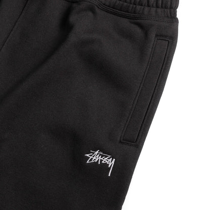 Stussy Stock Logo Sweatpant - Washed Black