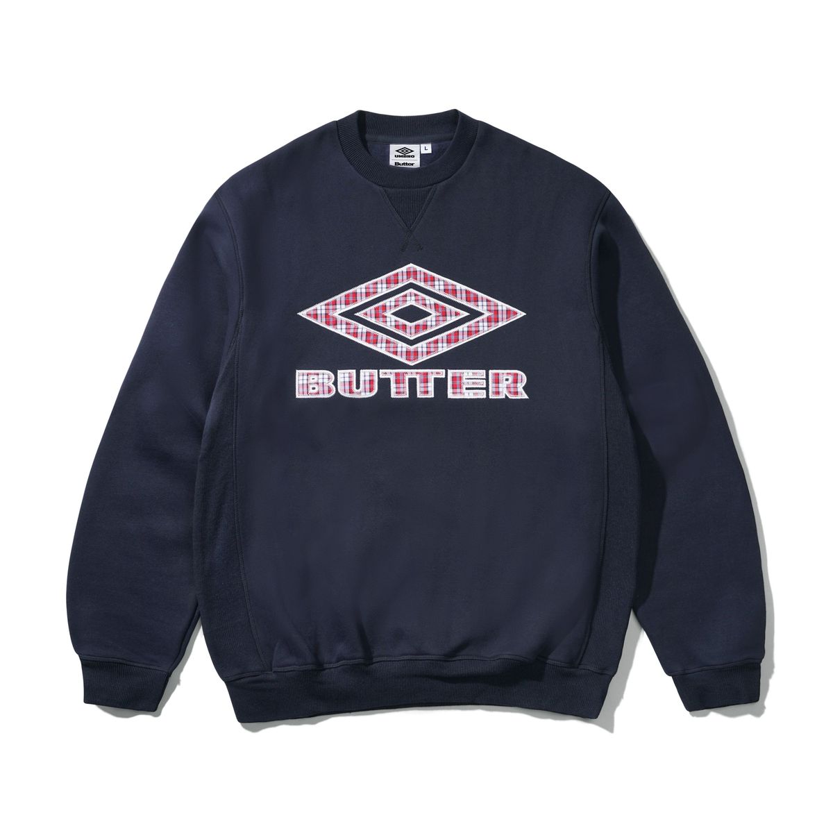 Butter Goods x Umbro Diamond Applique Crewneck - Navy