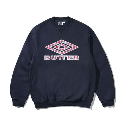 Butter Goods x Umbro Diamond Applique Crewneck - Navy