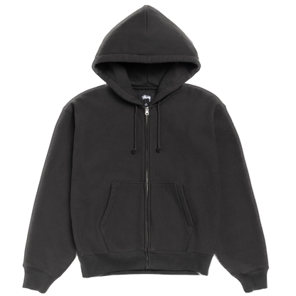 Stussy Basic Diamond Zip Hoodie - Black
