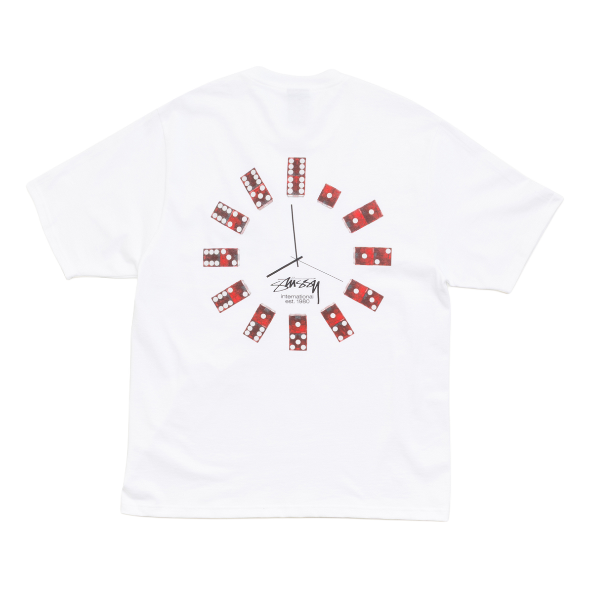 Stussy Dice Clock Tee - White