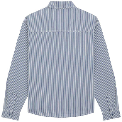 Dickies Hickory Stripe Longsleeve Work Shirt - Retro Indigo