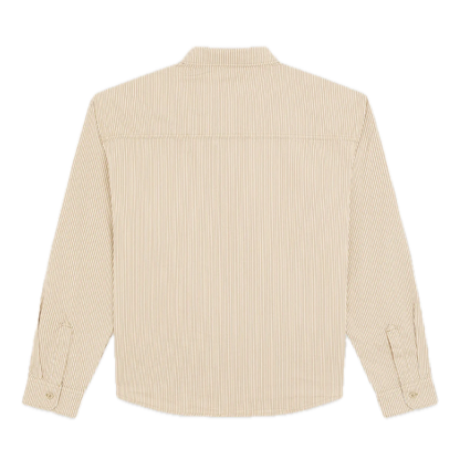 Dickies Hickory Stripe Longsleeve Work Shirt - Desert Sand