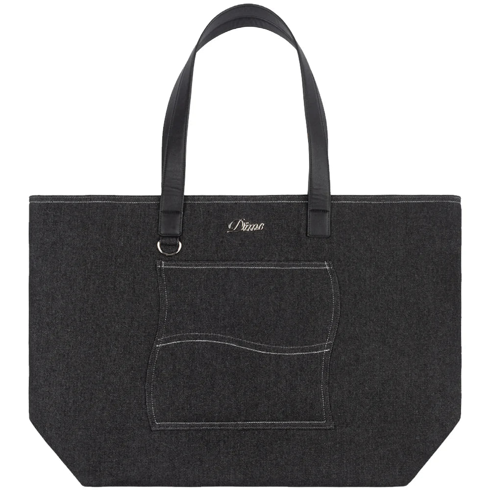 Dime Back Pocket Tote Bag - Black