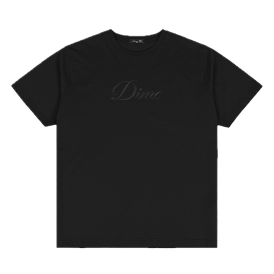 Dime Women's Cursive Tee - Black