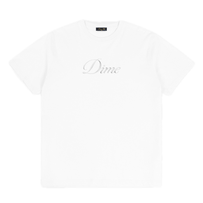 Dime Women's Cursive Tee - White