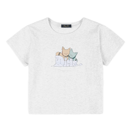 Dime Women's Fluff Tee - Ash