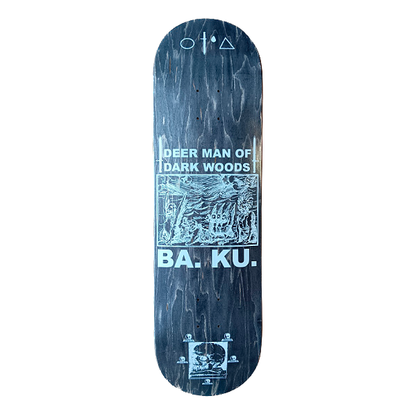 Skull Skates BA. KU. Deer Man Deck - 8.75 x 32