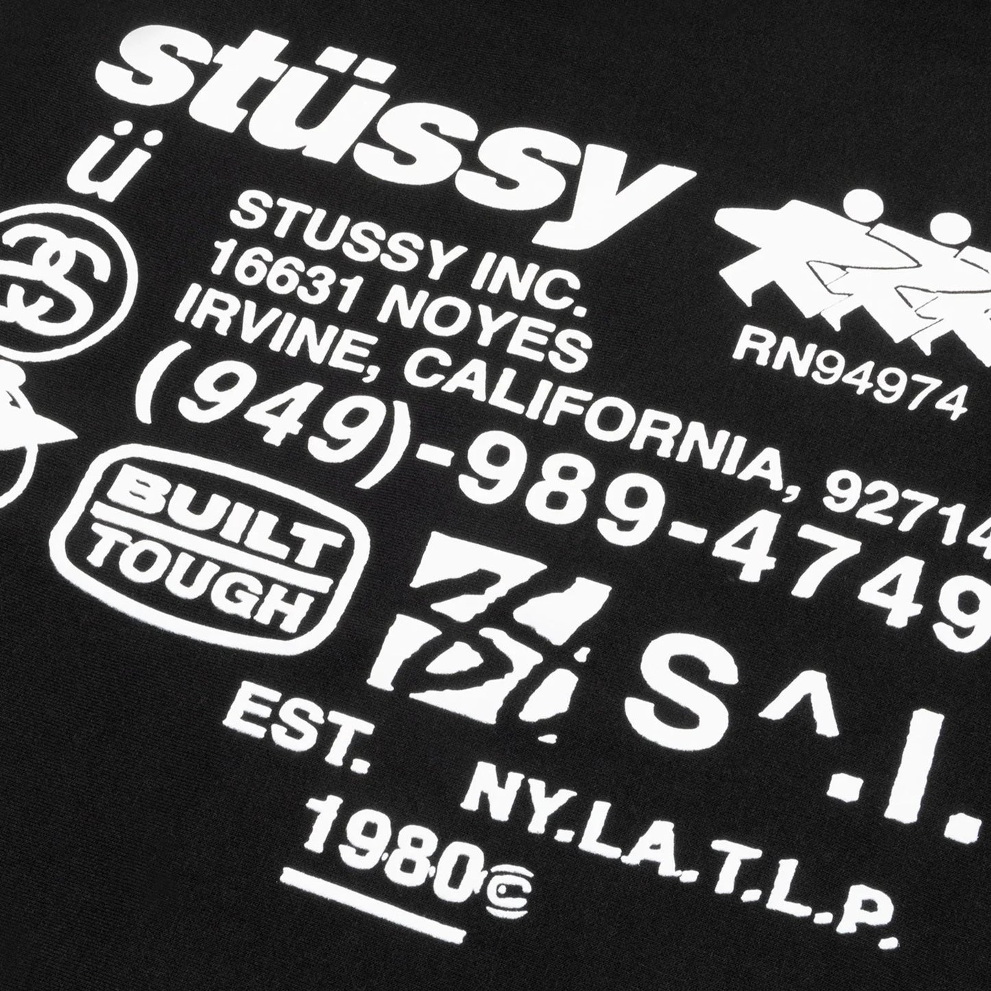 Stussy DNA Zip Hoodie - Black