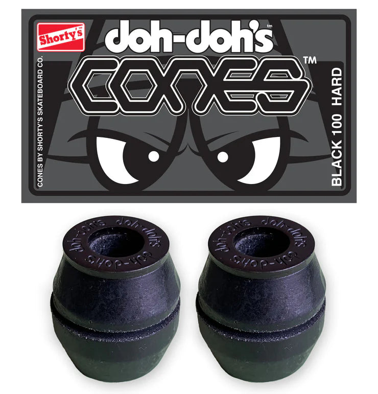 Shorty's Doh Doh Cones Bushings - Hardeest Black 100A