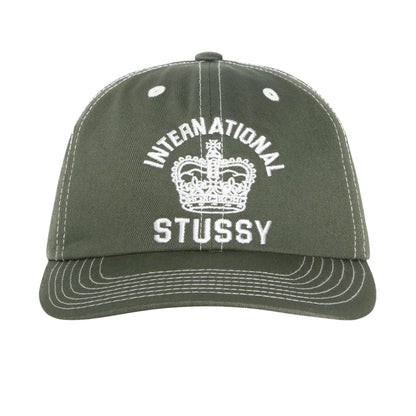 Stussy Mid Depth International Crown Strapback Cap - Dark Olive