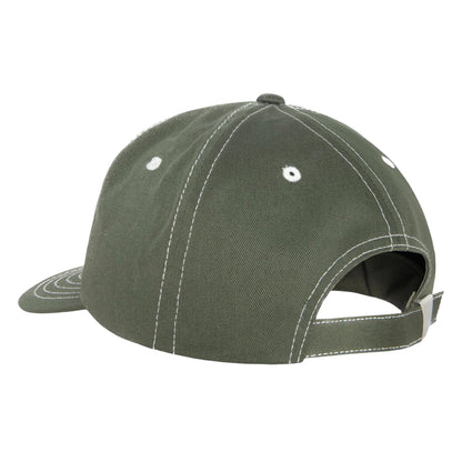 Stussy Mid Depth International Crown Strapback Cap - Dark Olive