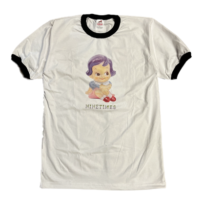 Ninetimes Doll Ringer Tee - White/Black