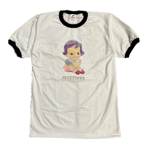 Ninetimes Doll Ringer Tee - White/Black