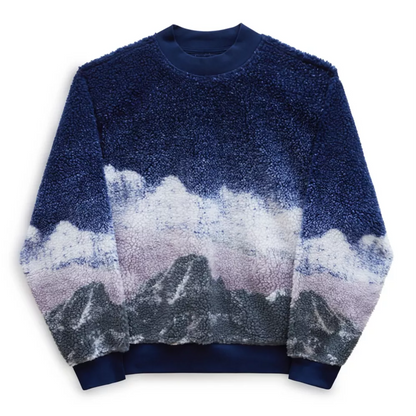 Vans Overlook Sherpa Fleece Crewneck - Blue