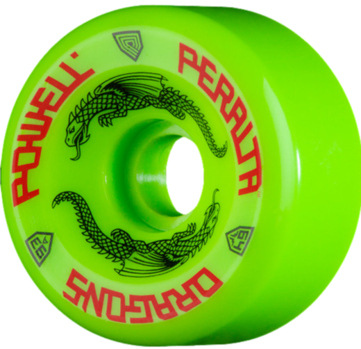 Powell Peralta Dragon Formula Green Wheel - 93A 64 mm X 36 mm