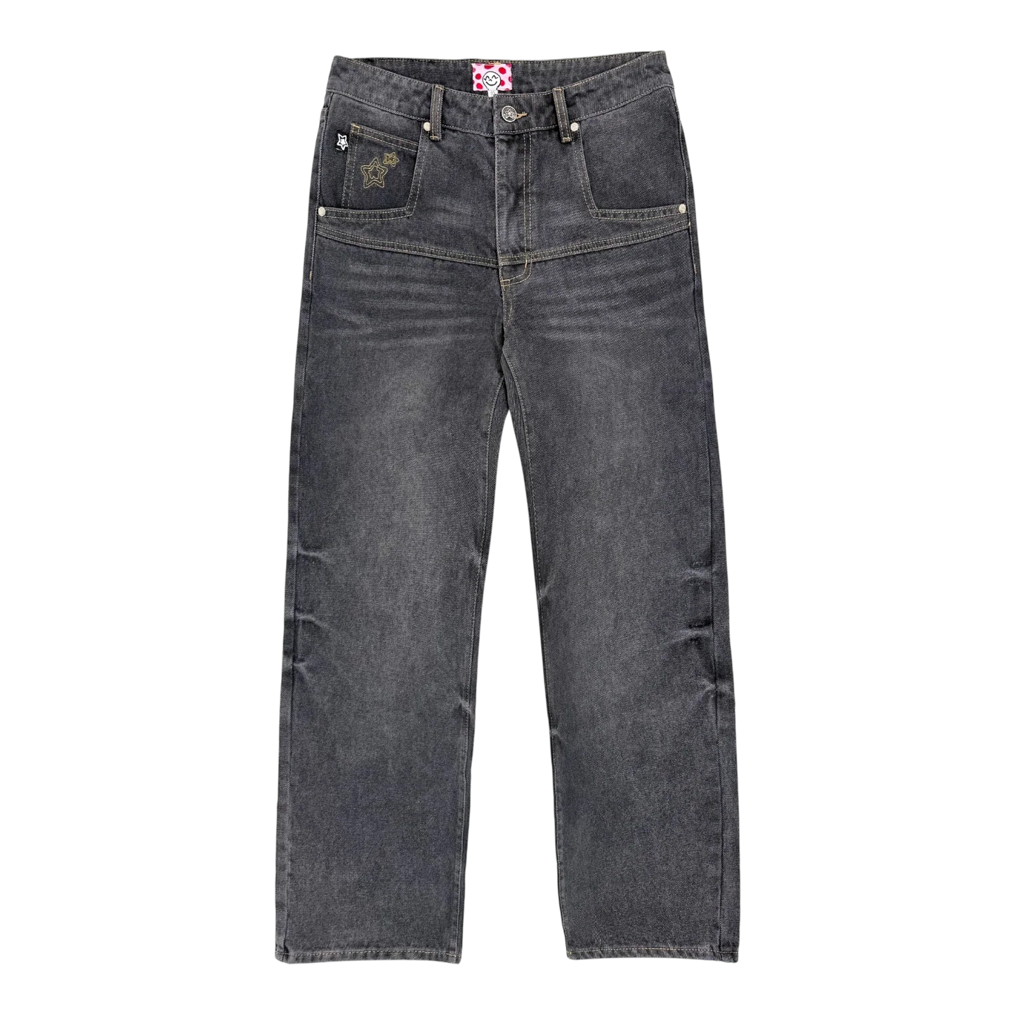 Star Team Normal Fit Drop Jeans - Black