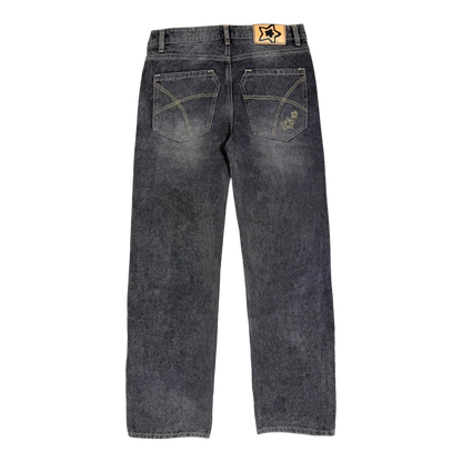 Star Team Normal Fit Drop Jeans - Black