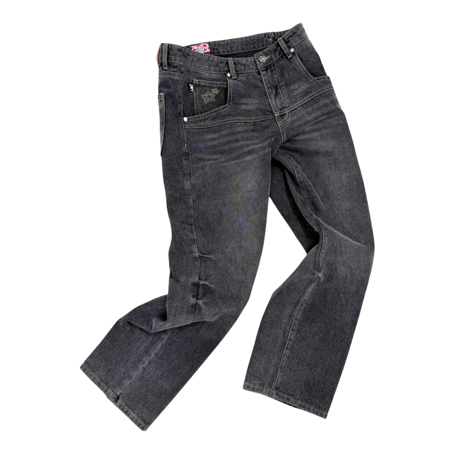 Star Team Normal Fit Drop Jeans - Black