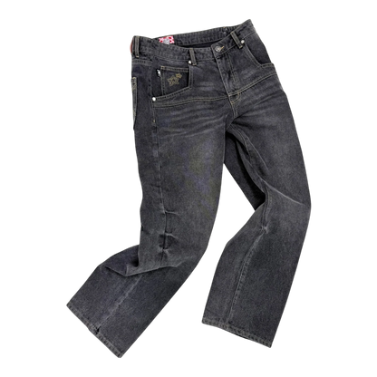 Star Team Normal Fit Drop Jeans - Black