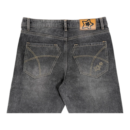Star Team Normal Fit Drop Jeans - Black