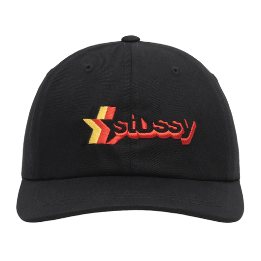 Stussy 3 Star Low Pro Strapback Cap - Black