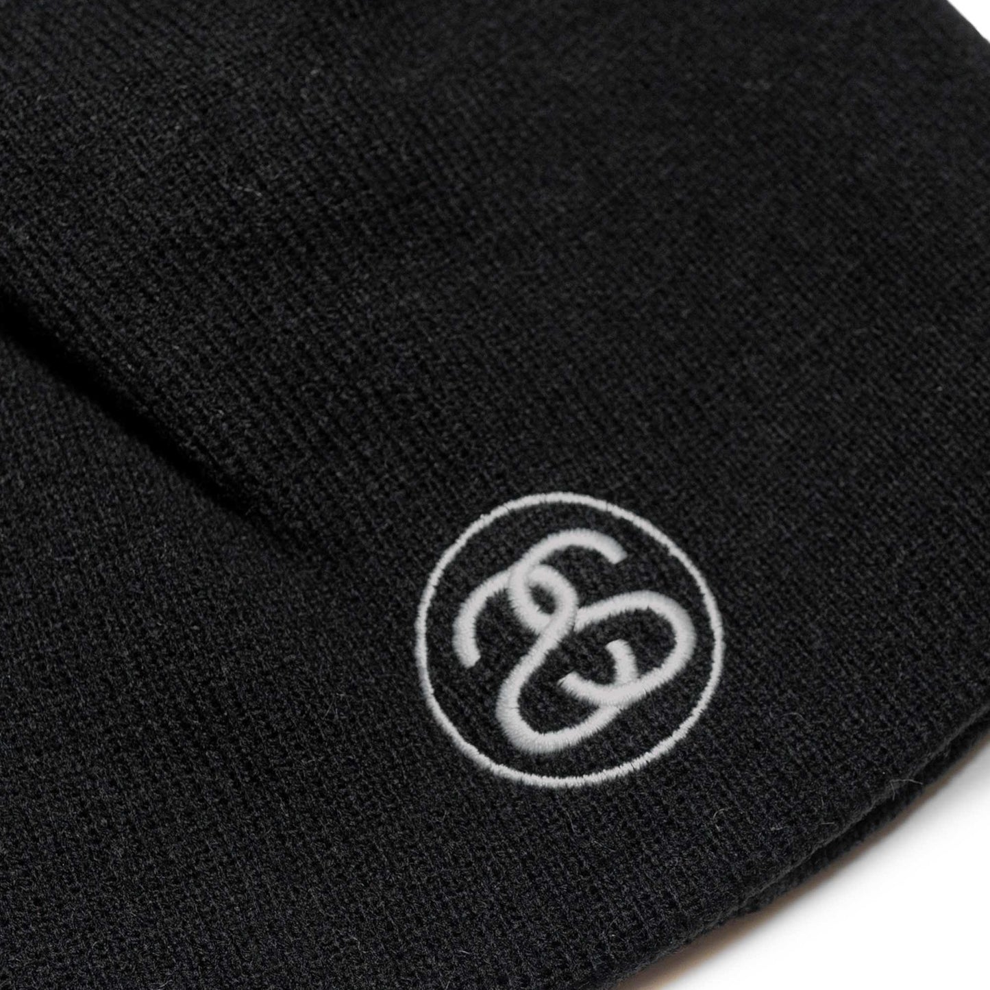 Stussy Exposed Stitch Skullcap Beanie - Black