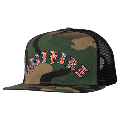 Spitfire Old E Arch Snapback - Camo/Black