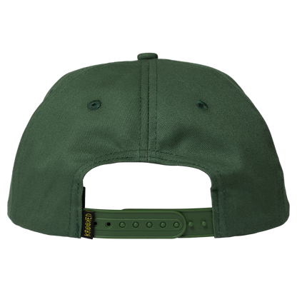 Krooked Eyes Snapback - Dark Green/Yellow