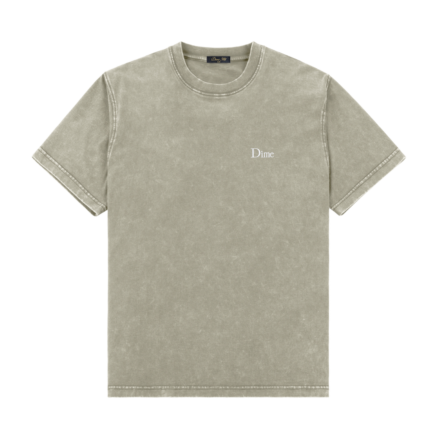 Dime Classic Small Logo Tee - Faded Cement
