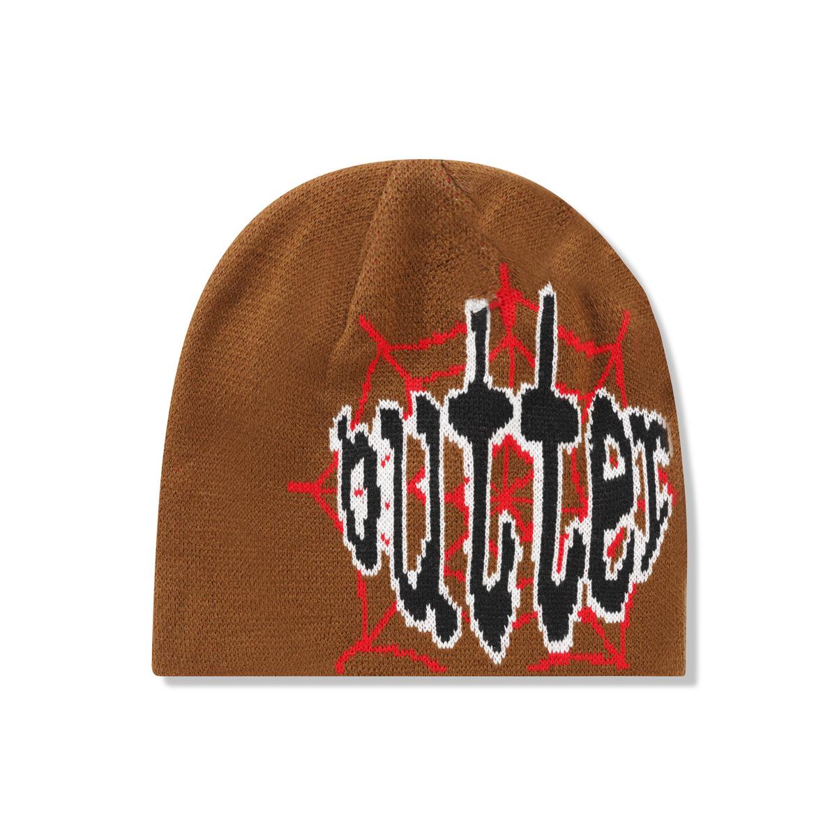 Butter Goods Frenzy Skully Beanie - Brown