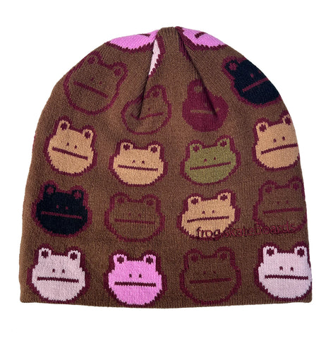 Frog Nation Beanie - Brown