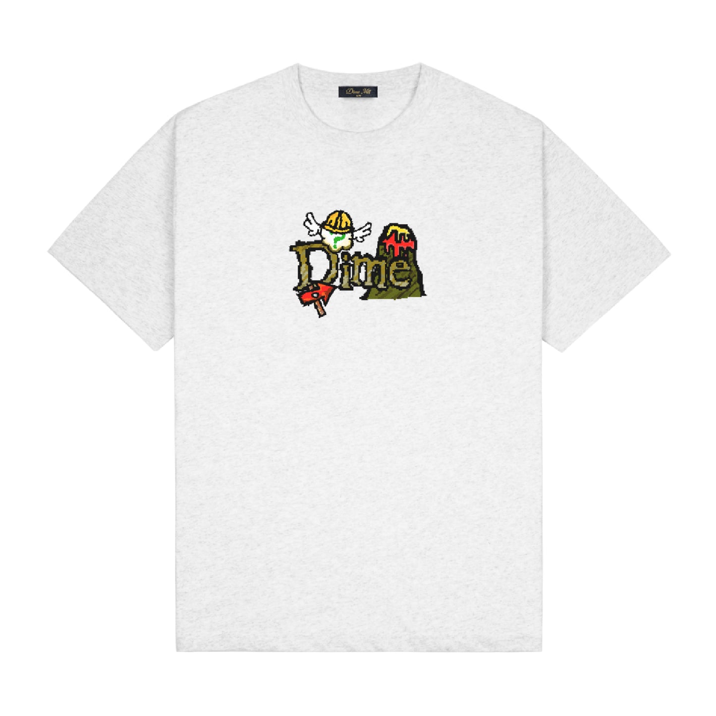 Dime Classic Fuzzy Tee - Ash