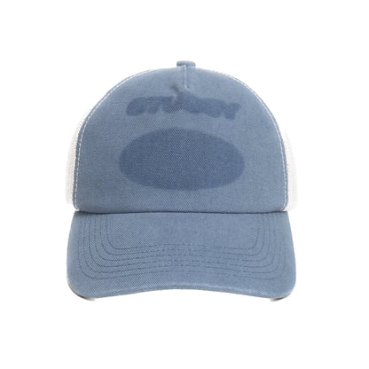 Stussy Hc Ghost Logo Trucker Cap - Blue