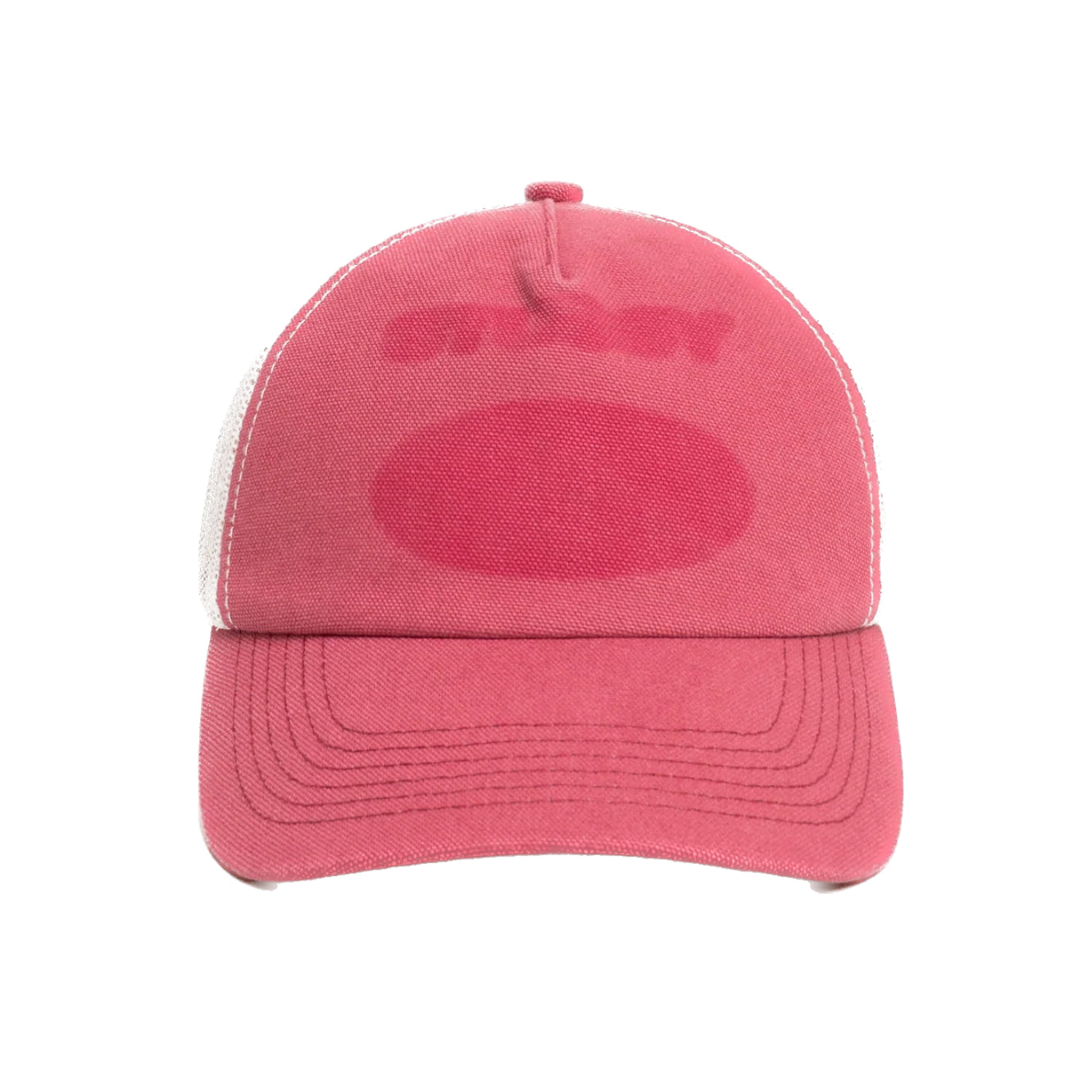 Stussy Hc Ghost Logo Trucker Cap - Red