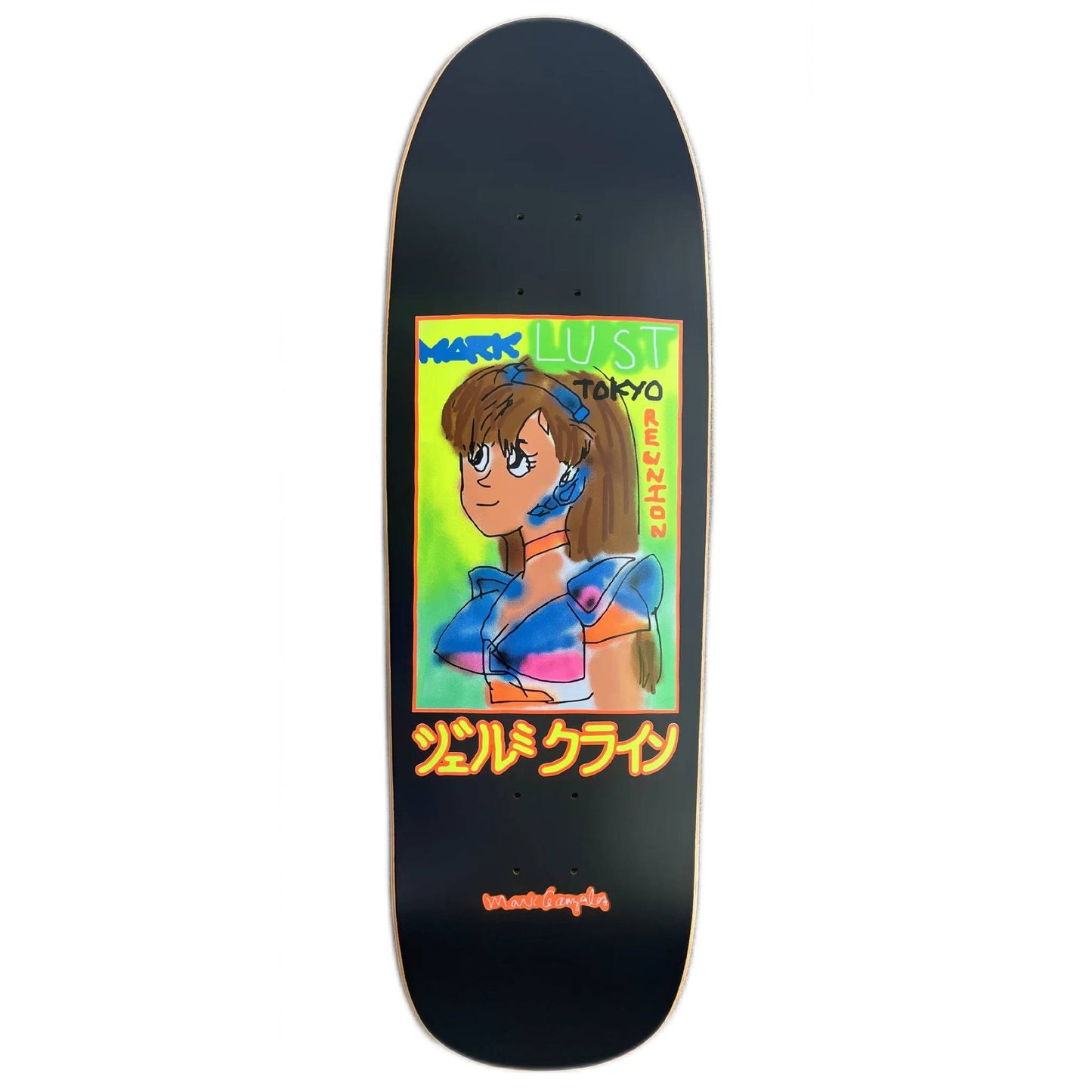 Hook-Ups Gonz Dream Girl Matte Black Deck - 9.5