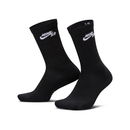 Nike SB Everyday Elevated Sock 3-Pack - Black